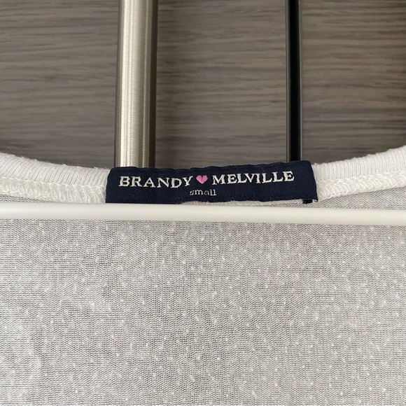 Brandy Melville White Tee - Picture 2 of 4